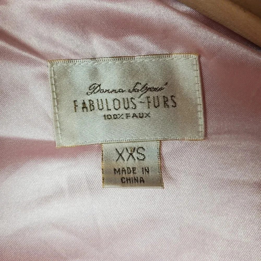 Donna Salyers Fabulous Furs XXS 2-3 Faux Fur Coat
